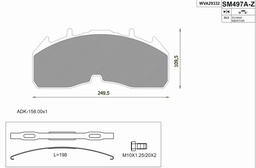 [29332] Тоормосны наклад A1 29332 Scania